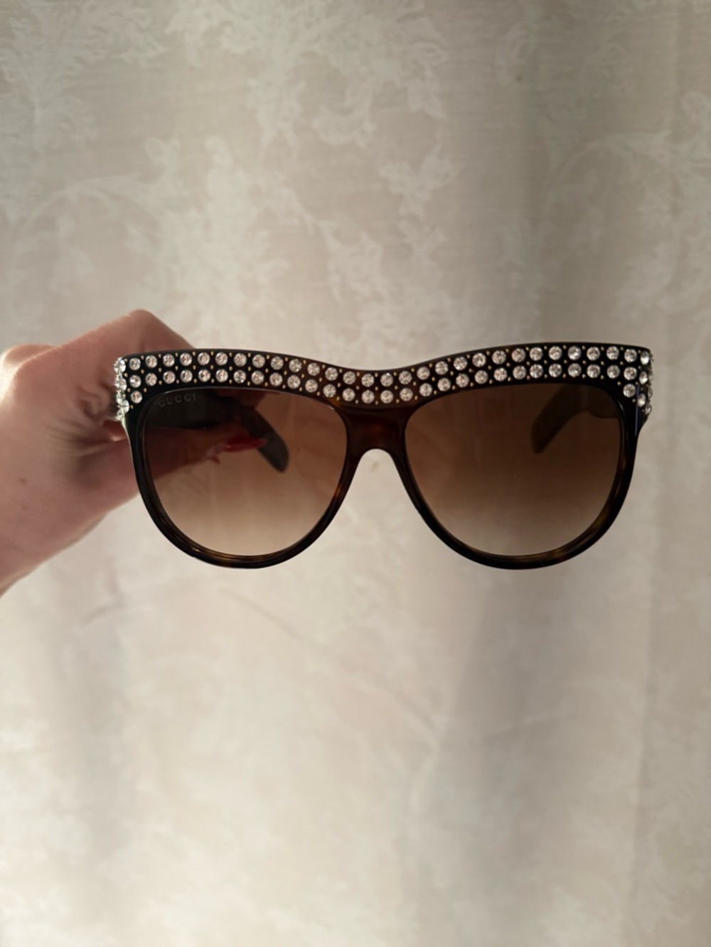Gucci  “Avana” Rhinestone Glasses-brand new!